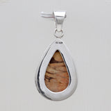 Peanut Wood Jasper Silver Pendants