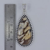 Peanut Wood Jasper Silver Pendants