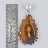 Peanut Wood Jasper Silver Pendants