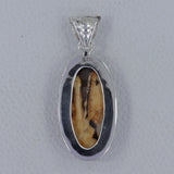 Peanut Wood Jasper Silver Pendants