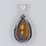Peanut Wood Jasper Silver Pendants