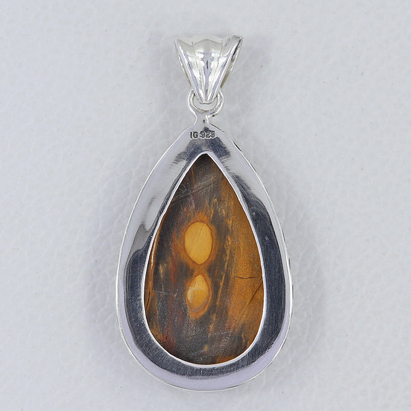 Peanut Wood Jasper Silver Pendants