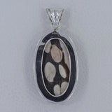 Peanut Wood Jasper Silver Pendants