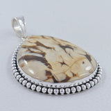 Peanut Wood Jasper Silver Pendants