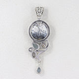 Dendritic Opal Silver Pendant Sets