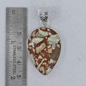 Rainforest Jasper Silver Pendants