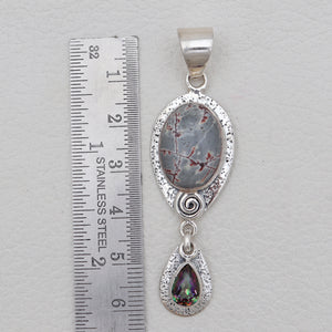 925 Silver Sonora Dendritic Pendants