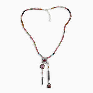 Tourmaline Silver Necklaces