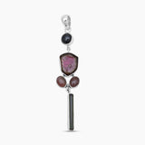 925 Sterling Silver Watermelon Tourmaline Pendants