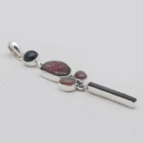 925 Sterling Silver Watermelon Tourmaline Pendants