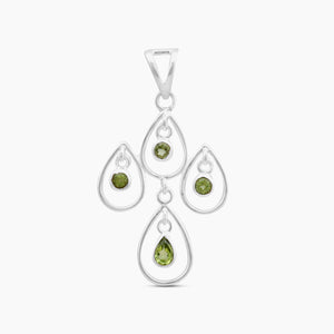 925 Sterling Silver Peridot Pendants