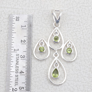 925 Sterling Silver Peridot Pendants