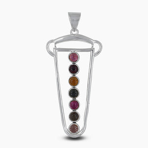 925 Sterling Silver Tourmaline Pendants
