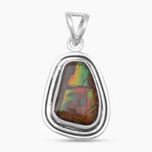 925 Sterling Silver Ammolite Pendants