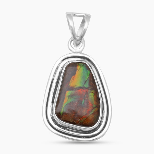 925 Sterling Silver Ammolite Pendants