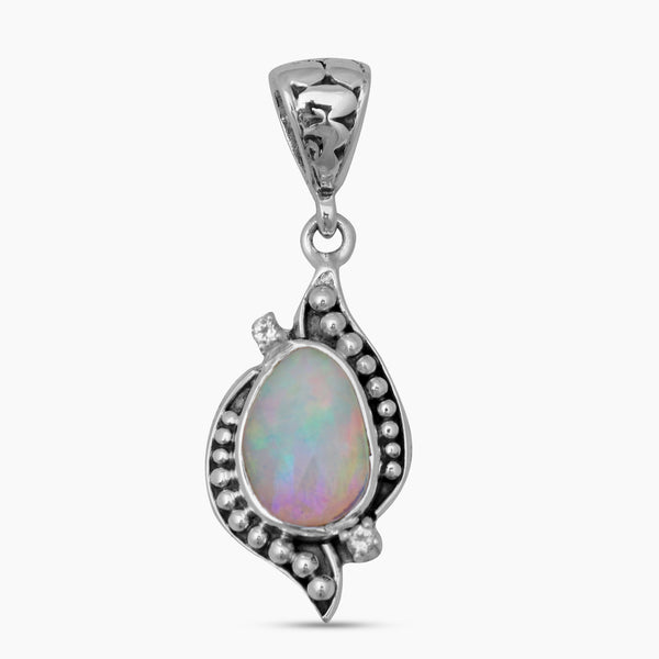 925 Sterling Silver Ethiopian opal Pendants