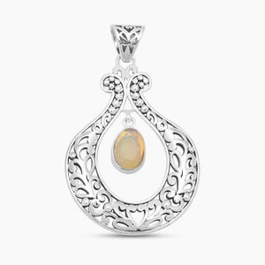 925 Sterling Silver Ethiopian Opal Pendants