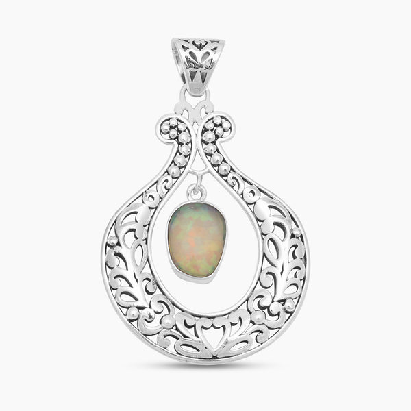 925 Sterling Silver Ethiopian Opal Pendants