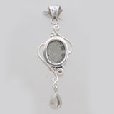 Pyrite Druzy With Multistone Drop Pendants