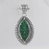 Green Uvarovite Sterling Silver Pendant