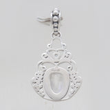 Rainbow Moonstone Silver Designer Pendants