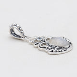 Rainbow Moonstone Silver Designer Pendants