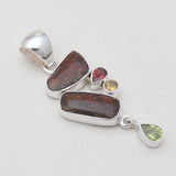 925 Sterling Silver Ammolite Pendants