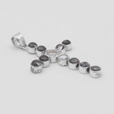 Black Tourmalated Quartz Silver Pendants