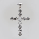 Black Tourmalated Quartz Silver Pendants