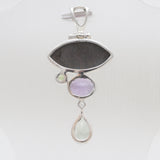 925 Sterling Silver Abalone Shell Pendants