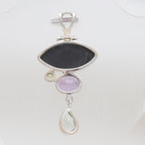 925 Sterling Silver Abalone Shell Pendants