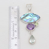 925 Sterling Silver Abalone Shell Pendants
