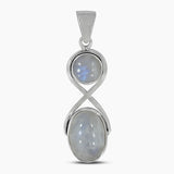 925 Silver Rainbow Moonstone Pendants