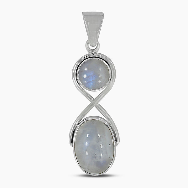 925 Silver Rainbow Moonstone Pendants