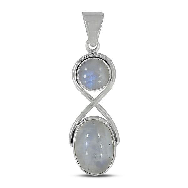 925 Silver Rainbow Moonstone Pendants