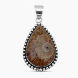 925 Sterling Silver Ammonite Pendants