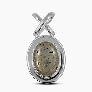 925 Silver Golden Pyrite Pendants