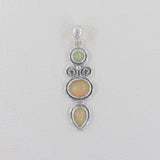 Ethiopian Opal Gemstone in 925 Sterling Silver Pendant