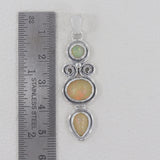 925 Sterling Silver Ethiopian Opal Pendant