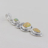 925 Sterling Silver Ethiopian Opal Pendant