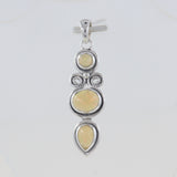 Ethiopian Opal Gemstone in 925 Sterling Silver Pendant