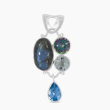 925 Sterling Silver Larimar Pendants