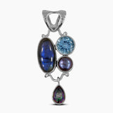 925 Sterling Silver Larimar Pendants