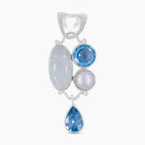 925 Sterling Silver Larimar Pendants