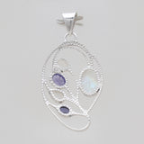 925 Sterling Silver Larimar Pendants