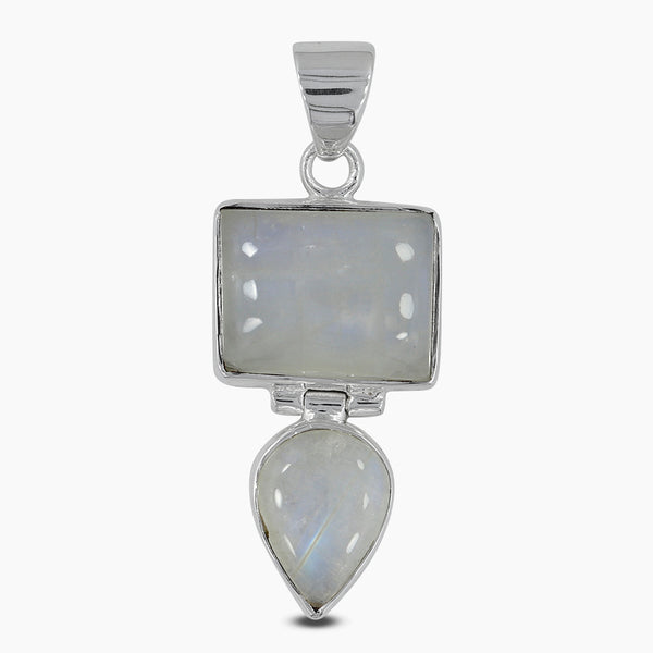 925 Silver Rainbow Moonstone Pendants