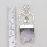 Amethyst Stalactite Gemstone Silver Pendants