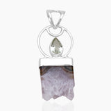 Amethyst Stalactite Gemstone Silver Pendants