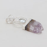Amethyst Stalactite Gemstone Silver Pendants