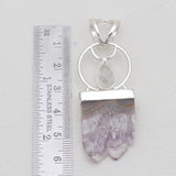 Amethyst Stalactite Gemstone Silver Pendants